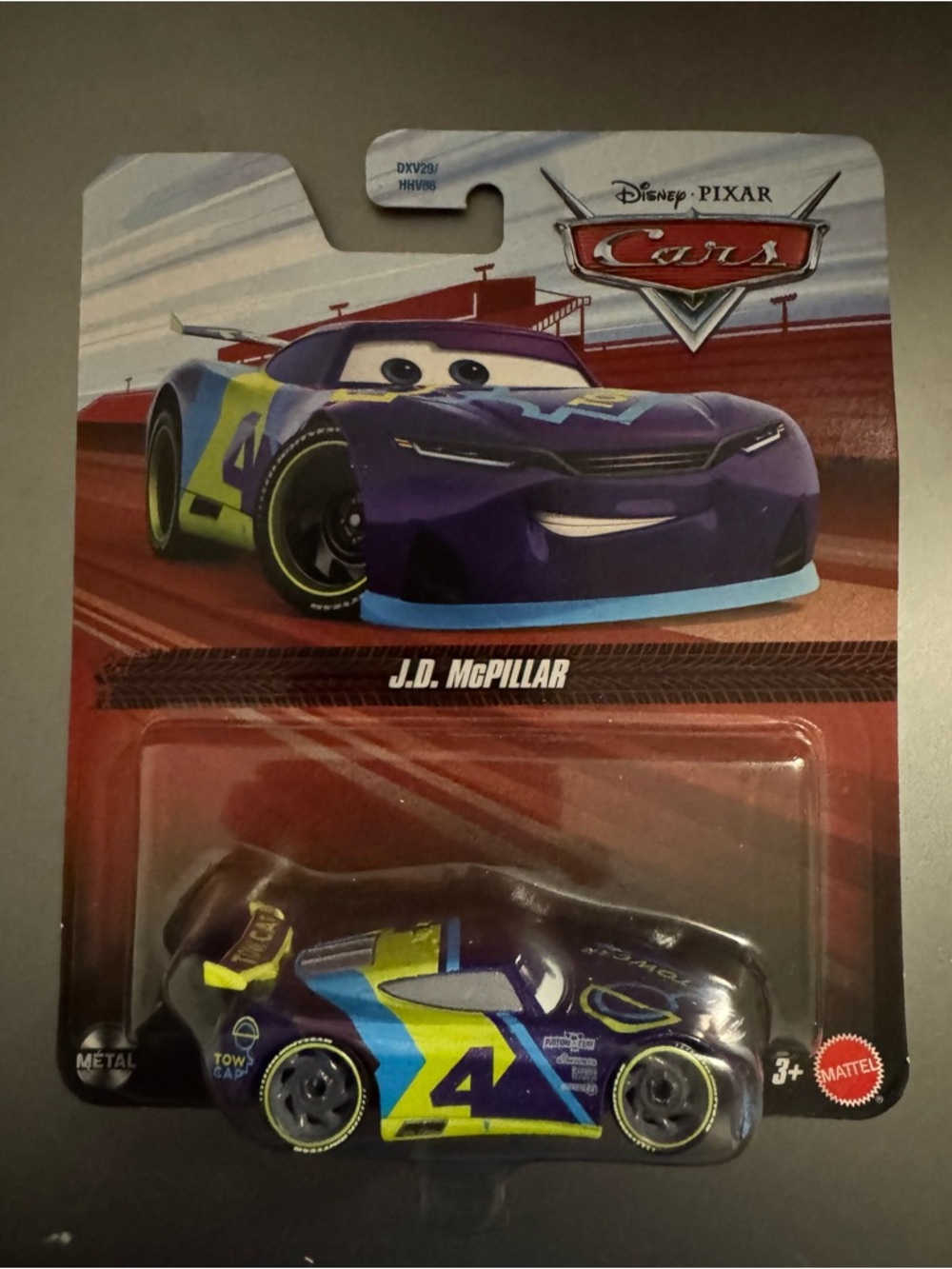 Disney Pixar Cars J.D. McPillar Purple Die-Cast Toy Car